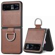 Защитный чехол GKK Leather Cover для Motorola Razr 40 - Brown (336507Z)