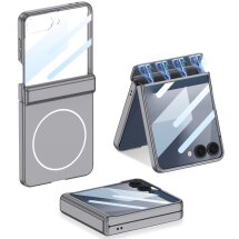 Защитный чехол GKK Magnetic Shell для Samsung Galaxy Flip 7 - Grey: фото 1 из 9