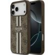 Защитный чехол Guess 4G Printed Stripes MagSafe для iPhone 17 Pro Max (GUHMP17XP4RPSW) - Brown (402879Z)