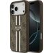 Защитный чехол Guess 4G Printed Stripes MagSafe для iPhone 17 Pro Max (GUHMP17XP4RPSW) - Brown (402879Z). Фото 1 из 9