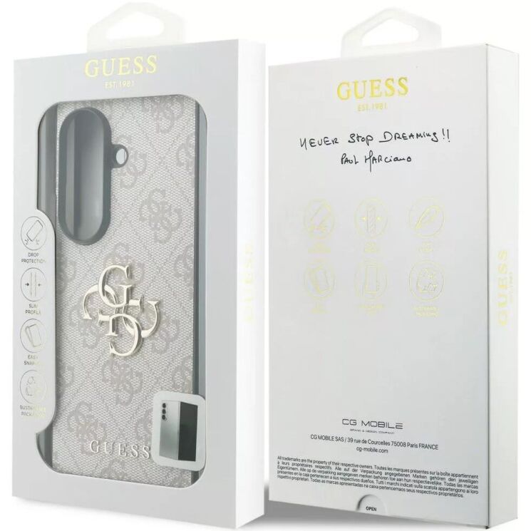 Захисний чохол Guess Big 4G Logo для Samsung Galaxy Fold 8 Ultra (GUHCZFD84GMGPI) - Pink (424100P) Захисний чохол Guess Big 4G Logo для Samsung Galaxy Fold 8 Ultra (GUHCZFD84GMGPI) - Pink: фото 7 з 7