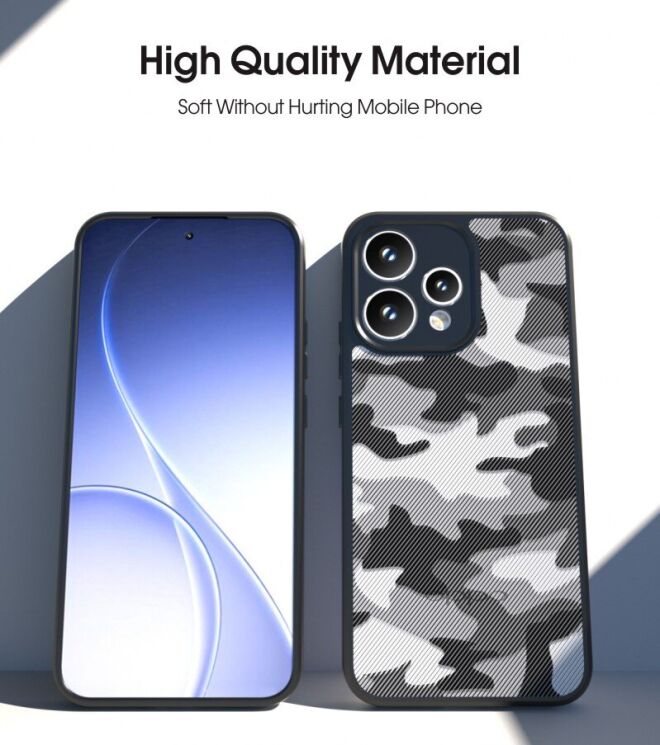 Захисний чохол IBMRS Military для OPPO Reno 15 - Grid Camouflage: фото 3 з 7