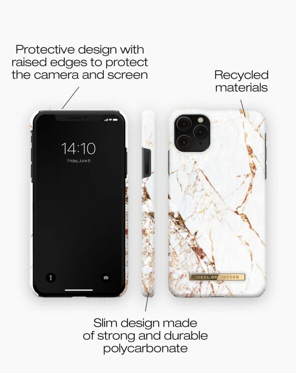 Защитный чехол iDeal Of Sweden Printed Case для Apple iPhone 11 Pro Max (IDFCA16-I1865-46) - Carrara Gold: фото 2 из 3