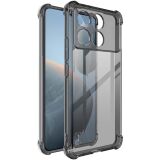 Чехол с усиленными углами IMAK Airbag MAX Case для Xiaomi Poco F6 Pro - Transparent Black: фото 1 из 10
