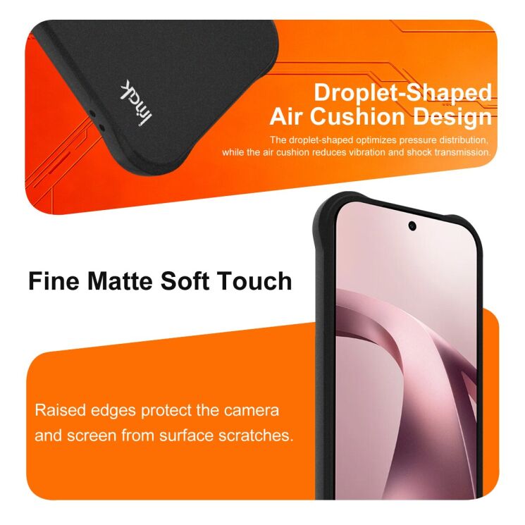 Защитный чехол IMAK Airbag Sand Case для Xiaomi 17T - Matte Black (408844MB) Защитный чехол IMAK Airbag Sand Case для Xiaomi 17T - Matte Black: фото 6 из 8