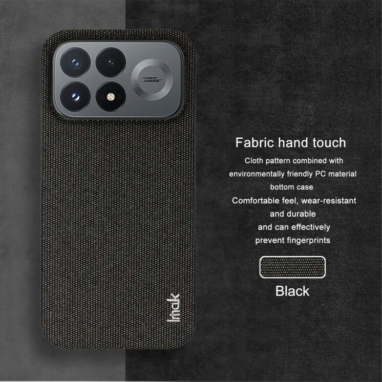 Защитный чехол IMAK Fabric Case для Xiaomi Poco F9 Pro - Black (429126B) Защитный чехол IMAK Fabric Case для Xiaomi Poco F9 Pro - Black: фото 7 из 8