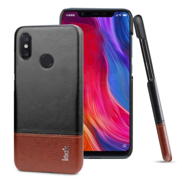 Защитный чехол IMAK Leather Series для Xiaomi Mi 8 SE - Black / Brown: фото 1 из 5