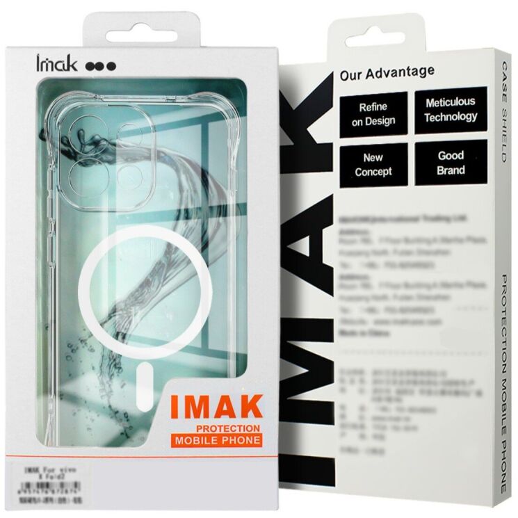 Защитный чехол IMAK Space Shield MagSafe для Motorola Edge 70 Fusion - Transparent: фото 10 из 10