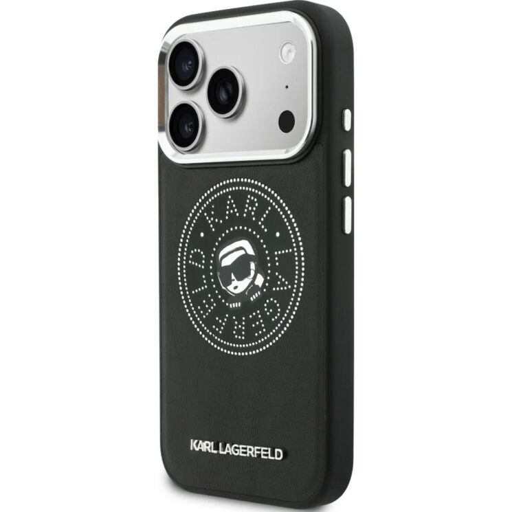Защитный чехол Karl Lagerfeld Point & Karl Sketch MagSafe для iPhone 17 Pro (KLHMP17L6PCKPRK) - Black: фото 4 из 8