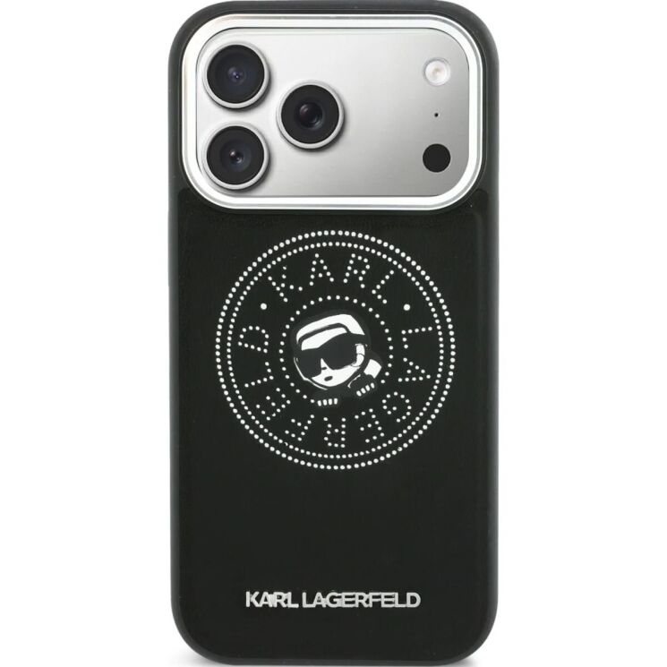 Защитный чехол Karl Lagerfeld Point & Karl Sketch MagSafe для iPhone 17 Pro (KLHMP17L6PCKPRK) - Black: фото 2 из 8