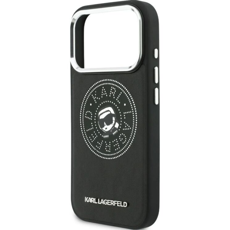 Защитный чехол Karl Lagerfeld Point & Karl Sketch MagSafe для iPhone 17 Pro (KLHMP17L6PCKPRK) - Black: фото 6 из 8