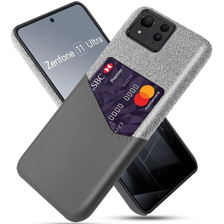 Защитный чехол KSQ Business Pocket для ASUS Zenfone 11 Ultra - Grey: фото 1 из 4