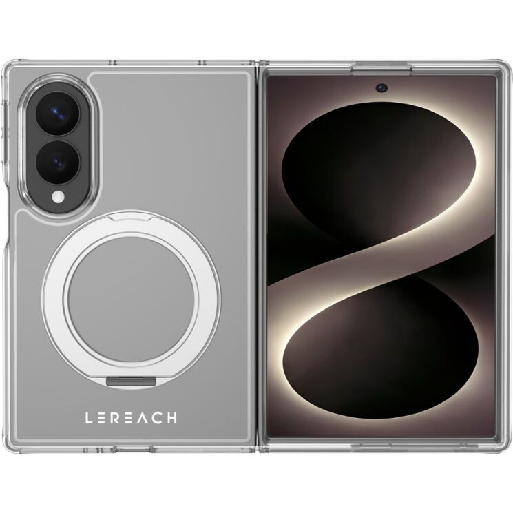 Защитный чехол LEREACH TOC Crystal MagStand для Samsung Galaxy Fold 8 - Transparent: фото 1 из 15