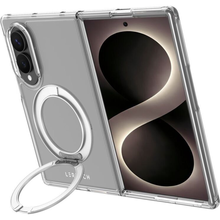 Защитный чехол LEREACH TOC Crystal MagStand для Samsung Galaxy Fold 8 - Transparent: фото 3 из 15