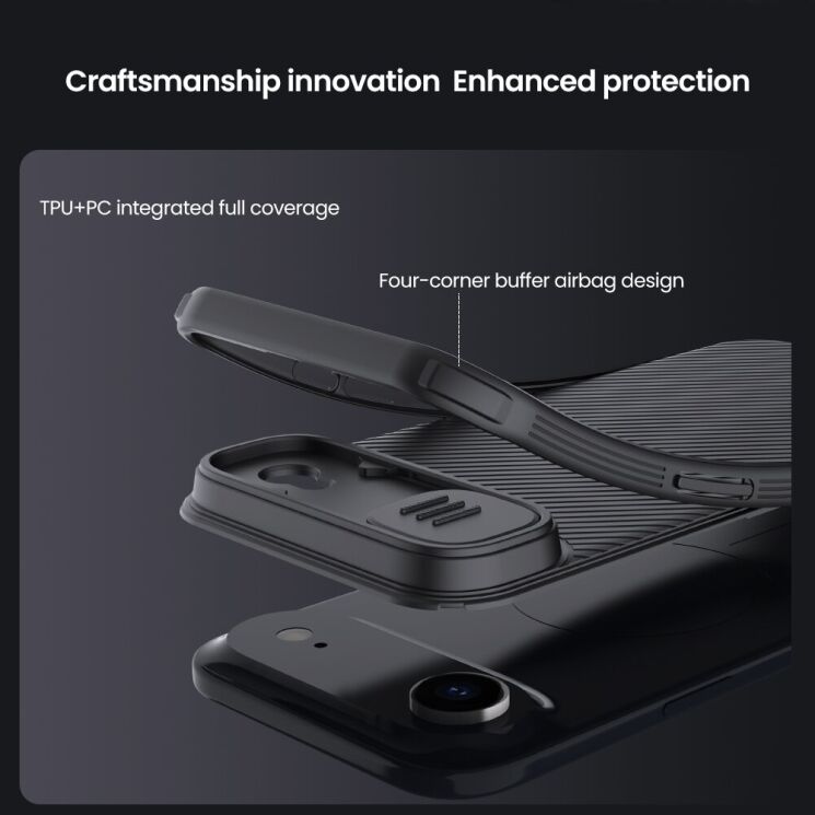 Захисний чохол NILLKIN CamShield Pro (with MagSafe Support) для Apple iPhone 17 Air - Black: фото 9 з 18