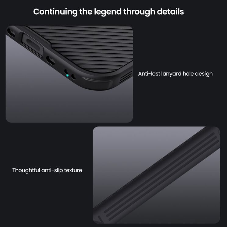 Захисний чохол NILLKIN CamShield Pro (with MagSafe Support) для Apple iPhone 17 Air - Black: фото 15 з 18
