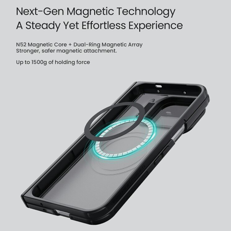 Защитный чехол NILLKIN Super Frosted Shield Prop Magnetic для Google Pixel 11 Pro Fold - Black: фото 11 из 14