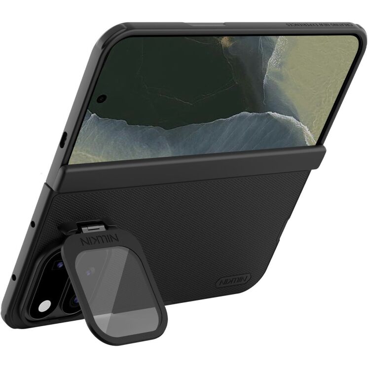 Защитный чехол NILLKIN Super Frosted Shield Prop Magnetic для Google Pixel 11 Pro Fold - Black: фото 2 из 14