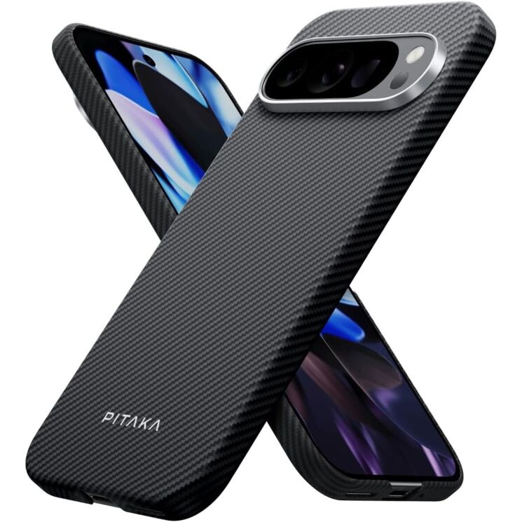 Захисний чохол Pitaka Ultra-Slim Case для Google Pixel 9 Pro XL (GPPB2402) - 600D Black / Grey: фото 1 з 9