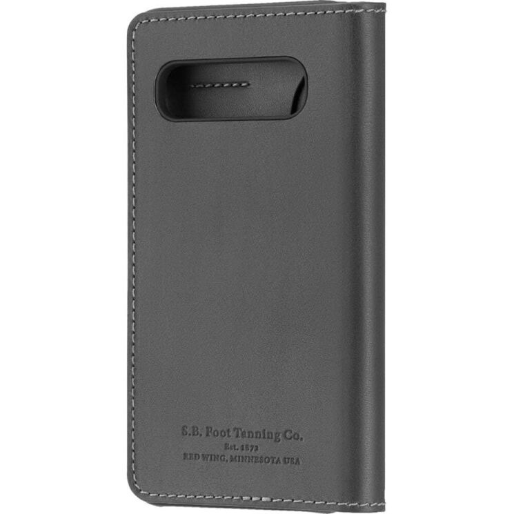 Защитный чехол Platinum Leather Wallet для Samsung Galaxy S10 (G973) - Black: фото 4 из 6