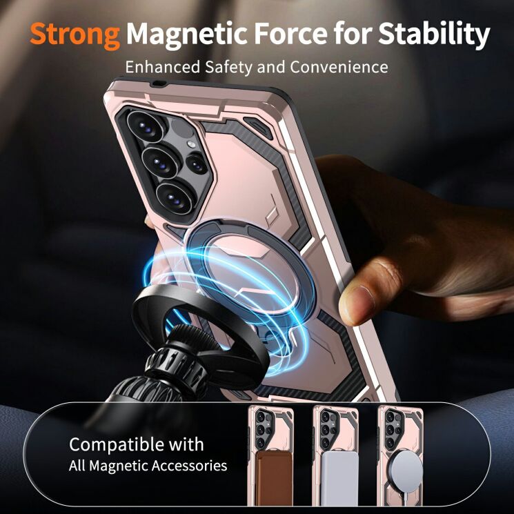 Защитный чехол Reframe Hybrid Magnetic для Samsung Galaxy S26 Ultra - Black: фото 6 из 7