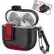 Захисний чохол Reframe Leather Texture для Apple AirPods 4 - Black / Red (364457BR). Фото 1 з 6