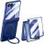 Захисний чохол Reframe Ring Stand Case для Samsung Galaxy Flip 8 - Blue: фото 1 з 9
