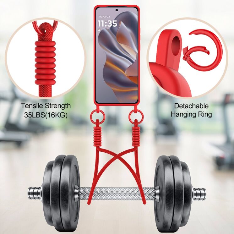 Захисний чохол Reframe Silicone Holder для Motorola Edge 60 Neo / Edge 50 Neo - Black: фото 5 з 8