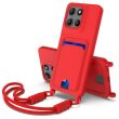 Защитный чехол Reframe Silicone Holder для Motorola Moto G77 / G67 - Red (406841R)