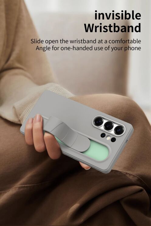 Захисний чохол Reframe Standing Grip для Samsung Galaxy S25 Ultra (S938) - Dark Grey: фото 3 з 12