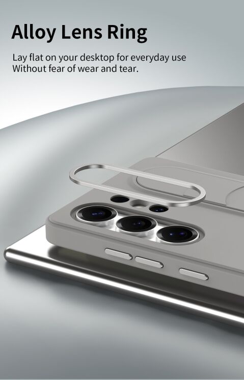 Захисний чохол Reframe Standing Grip для Samsung Galaxy S25 Ultra (S938) - Dark Grey: фото 6 з 12