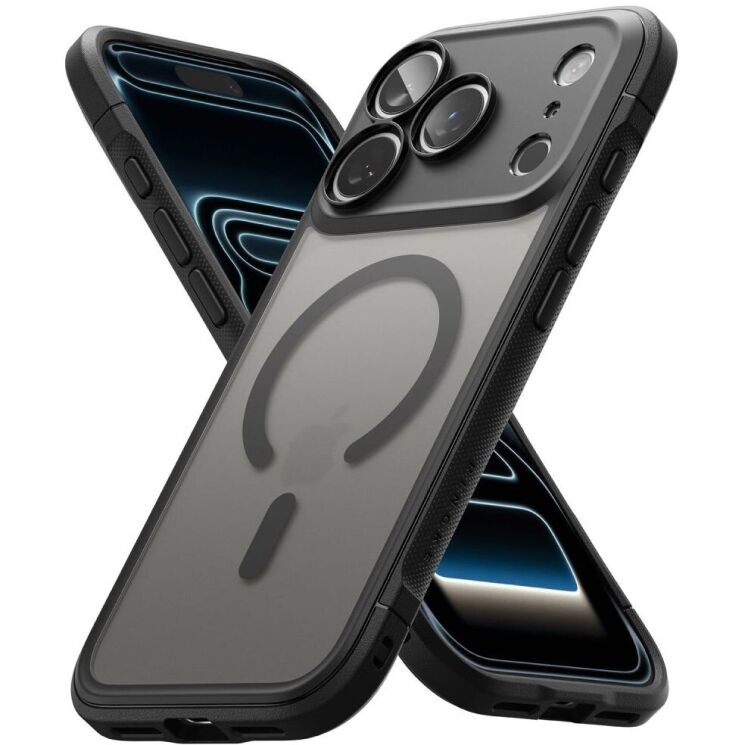 Защитный чехол Ringke Fusion Bold MagSafe для iPhone 18 Pro (8800380462694) - Matte Black: фото 5 из 22