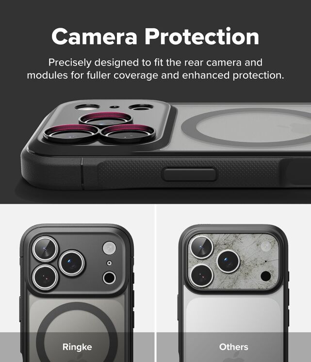 Защитный чехол Ringke Fusion Bold MagSafe для iPhone 18 Pro (8800380462694) - Matte Black: фото 15 из 22