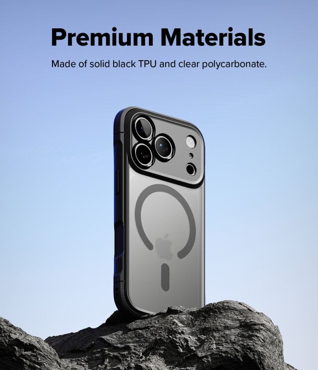 Защитный чехол Ringke Fusion Bold MagSafe для iPhone 18 Pro (8800380462694) - Matte Black: фото 11 из 22