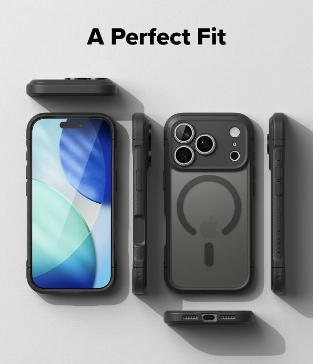 Защитный чехол Ringke Fusion Bold MagSafe для iPhone 18 Pro (8800380462694) - Matte Black: фото 17 из 22