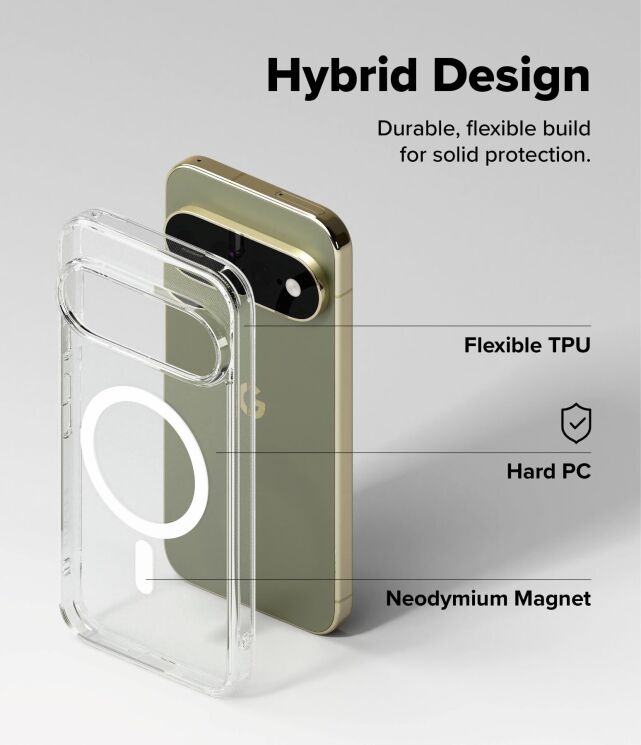 Защитный чехол Ringke Fusion Magnetic для Google Pixel 11 Pro XL (8800380460799) - Clear: фото 10 из 16
