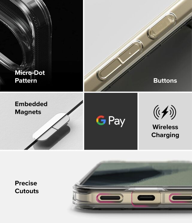 Защитный чехол Ringke Fusion Magnetic для Google Pixel 11 Pro XL (8800380460799) - Clear: фото 14 из 16