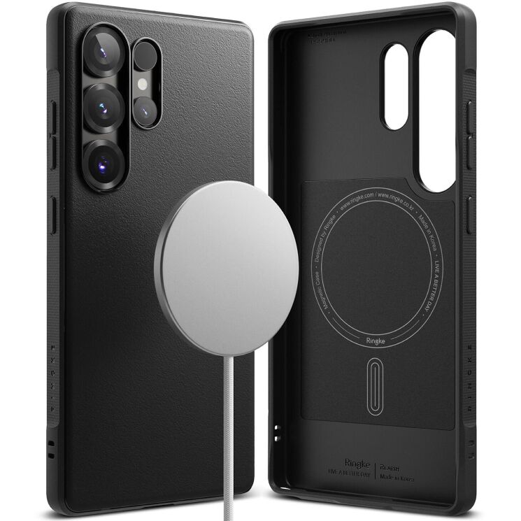 Защитный чехол Ringke Onyx Magnetic (FP) для Samsung Galaxy S25 Ultra (S938) 8800274969254 - Black: фото 1 из 17
