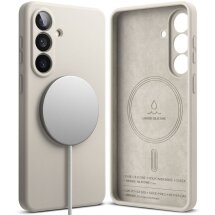 Защитный чехол Ringke Silicone Magnetic для Samsung Galaxy S26 Plus (S947) 8800328815278 - Stone: фото 1 из 18