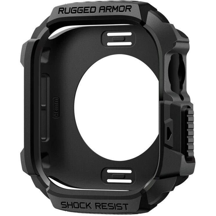 Защитный чехол Spigen Rugged Armor 2 для Apple Watch 10 / 11 42 mm (ACS10491) - Matte Black (364232B) Защитный чехол Spigen Rugged Armor 2 для Apple Watch 10 / 11 42 mm (ACS10491) - Matte Black: фото 4 из 16