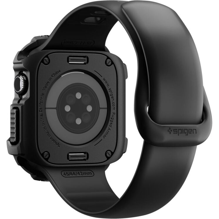 Защитный чехол Spigen Rugged Armor 2 для Apple Watch 10 / 11 42 mm (ACS10491) - Matte Black (364232B) Защитный чехол Spigen Rugged Armor 2 для Apple Watch 10 / 11 42 mm (ACS10491) - Matte Black: фото 6 из 16