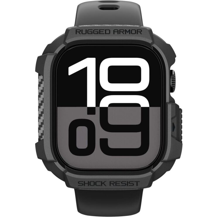 Защитный чехол Spigen Rugged Armor 2 для Apple Watch 10 / 11 42 mm (ACS10491) - Matte Black (364232B) Защитный чехол Spigen Rugged Armor 2 для Apple Watch 10 / 11 42 mm (ACS10491) - Matte Black: фото 8 из 16