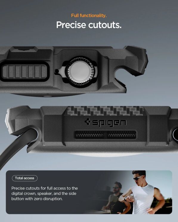 Защитный чехол Spigen Rugged Armor 2 для Apple Watch 10 / 11 42 mm (ACS10491) - Matte Black (364232B) Защитный чехол Spigen Rugged Armor 2 для Apple Watch 10 / 11 42 mm (ACS10491) - Matte Black: фото 16 из 16