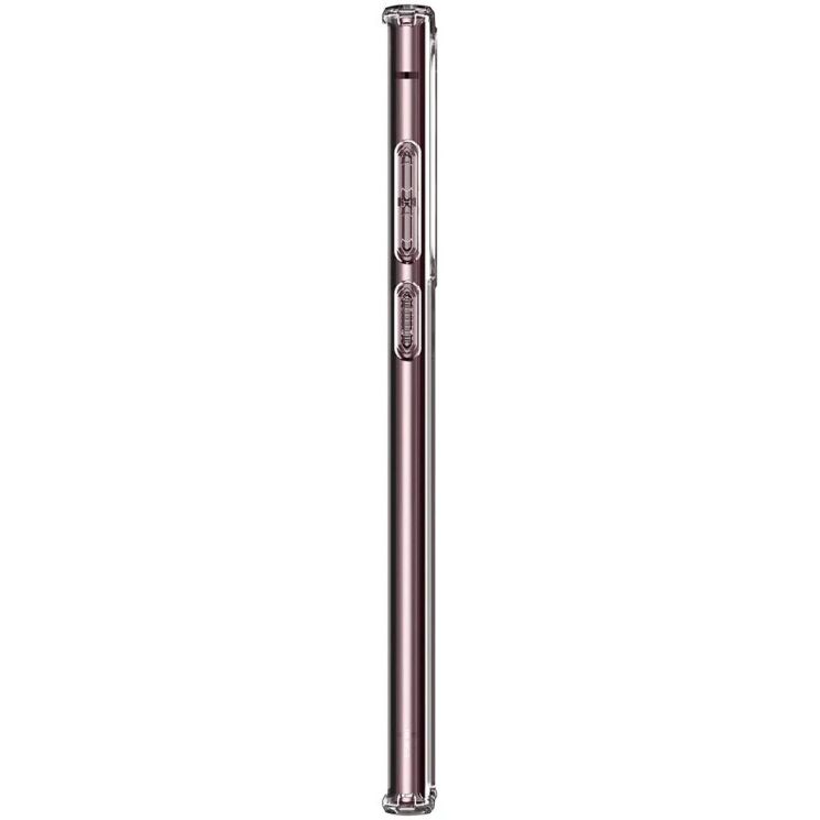 Защитный чехол Spigen (SGP) Crystal Hybrid для Samsung Galaxy S22 Ultra (S908) - Crystal Clear: фото 9 из 10