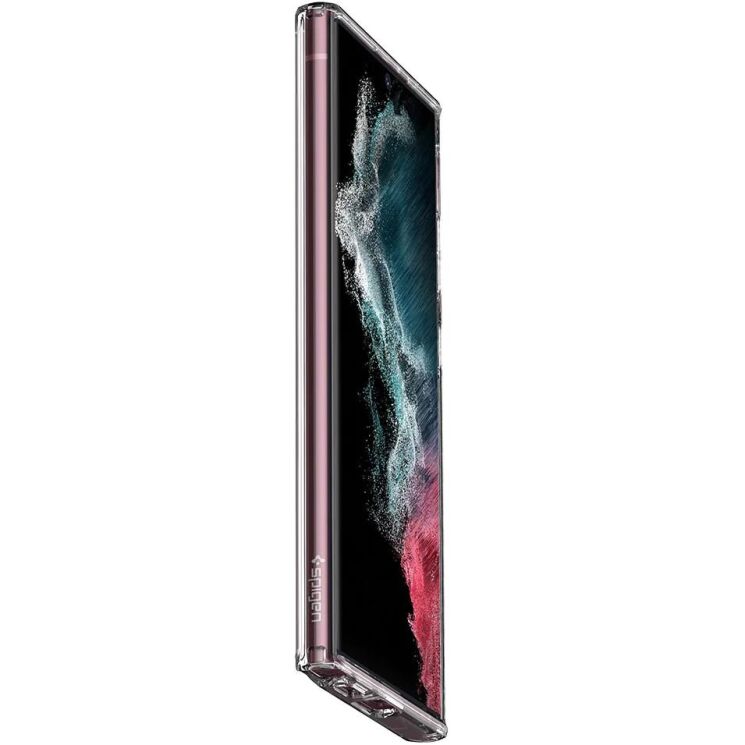 Защитный чехол Spigen (SGP) Crystal Hybrid для Samsung Galaxy S22 Ultra (S908) - Crystal Clear: фото 8 из 10
