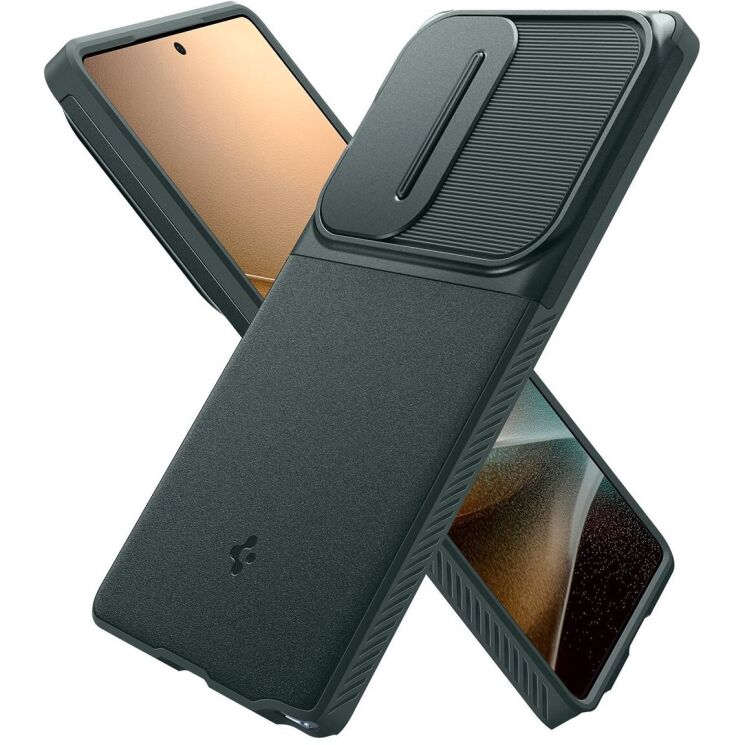 Захисний чохол Spigen (SGP) Optik Armor для Samsung Galaxy S25 Ultra (S938) ACS08970 - Abyss Green: фото 2 з 16