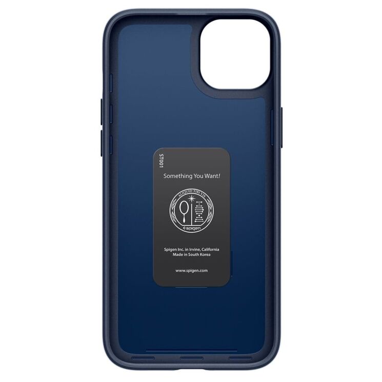 Защитный чехол Spigen (SGP) Thin Fit для Apple iPhone 15 Plus - Navy Blue: фото 4 из 12