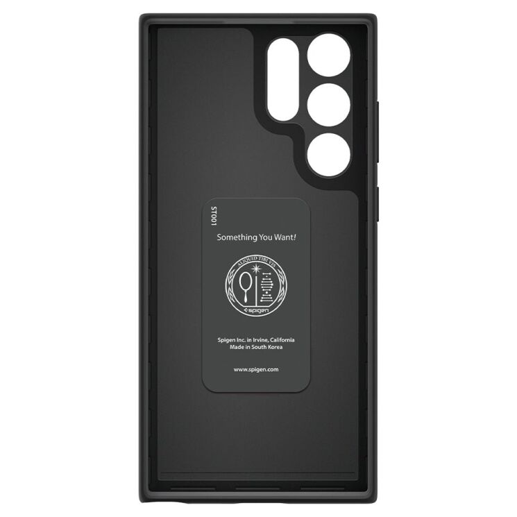 Защитный чехол Spigen (SGP) Thin Fit для Samsung Galaxy S22 Ultra (S908) - Black: фото 8 из 21