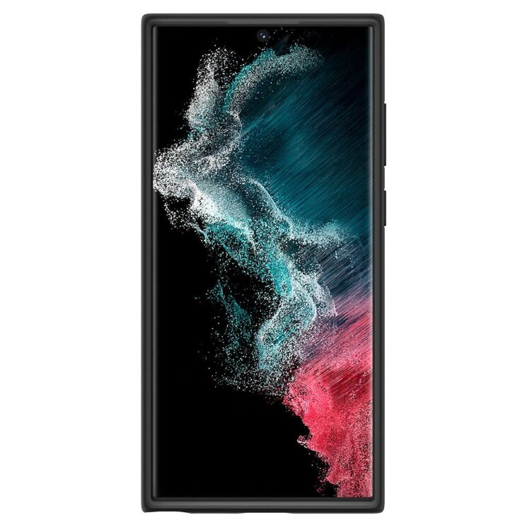 Защитный чехол Spigen (SGP) Thin Fit для Samsung Galaxy S22 Ultra (S908) - Black: фото 7 из 21