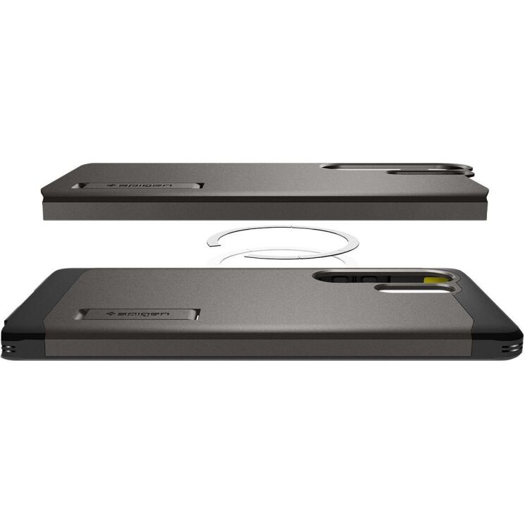 Защитный чехол Spigen (SGP) Tough Armor (MagFit) для Samsung Galaxy S25 Ultra (S938) ACS08965 - Gunmetal: фото 5 из 17